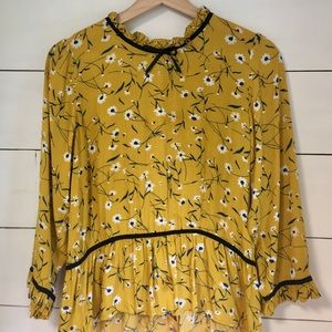 Trollied Dolly for ModCloth, Yellow 3/4 Sleeves